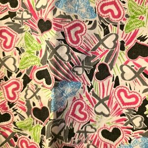 Butterfly scrub top